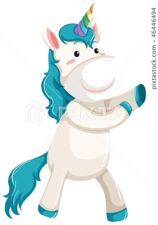 A unicorn character on white background 46446494