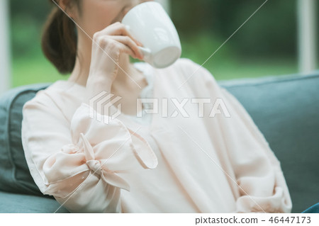下午茶 喝茶 喝咖啡 46447173