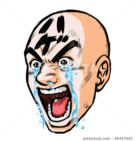 Man bald character tears 46447685