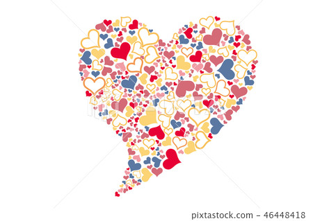 Mosaic Art Heart Illustration: Hearts Made of Multiple Hearts: Valentine's Day | Vector Data Mosaic Art Heart Illustration: Hearts Made of Multiple Hearts: Valentine's Day | Vector Data 46448418