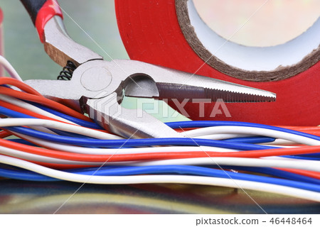 Electrical pliers tool and cables Electrical pliers tool and cables 46448464