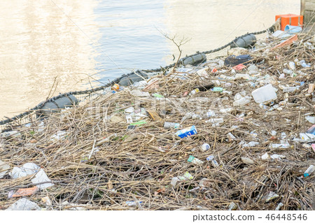 Waste from the sea, water, pollution, waste, environmental issues 46448546