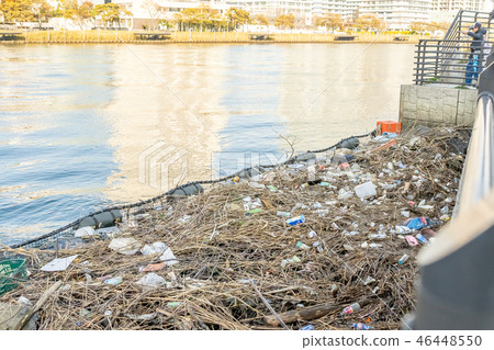 Waste from the sea, water, pollution, waste, environmental issues 46448550