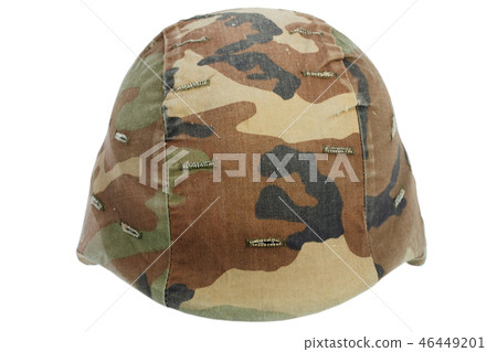 us army kevlar helmet isolated on white 46449201