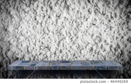 Gray stone rock shelf wall for texture background Gray stone rock shelf wall for texture background 46449269