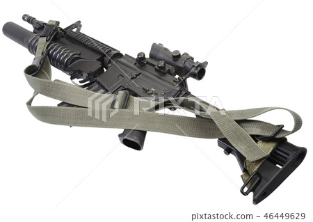 M4 carbine equipped with M203 grenade launcher M4 carbine equipped with M203 grenade launcher 46449629