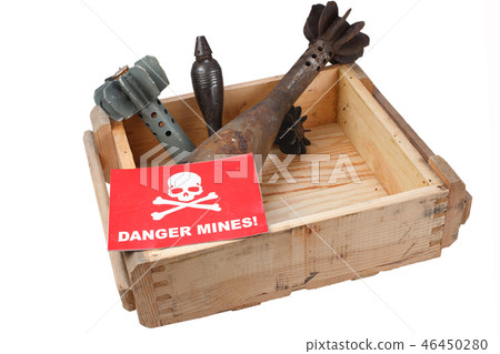 Demining (Bomb disposal) mortar bombs Demining (Bomb disposal) mortar bombs 46450280