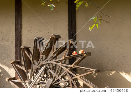 Earthen wall of an old private house Earthen wall of an old private house 46450438