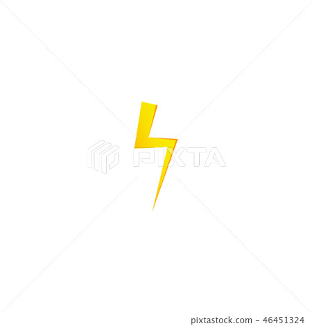 Flash and lightning icon Flash and lightning icon 46451324