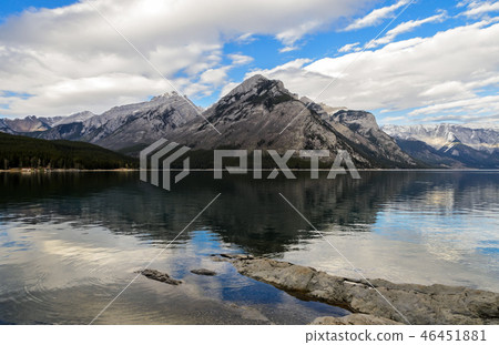 Lake Minnewanka Scenery in Canada Lake Minnewanka Scenery in Canada 46451881