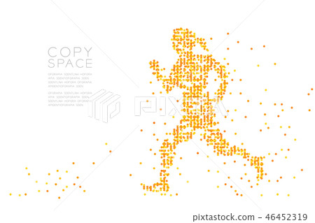Abstract Geometric Circle dot pattern Woman Runner 46452319