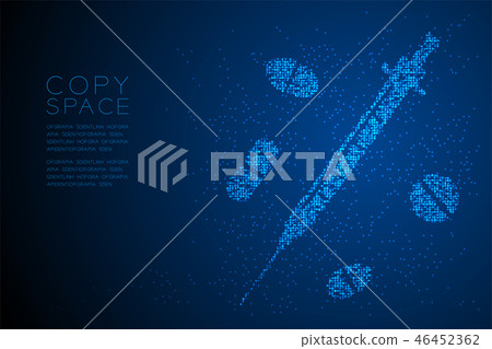 Abstract Geometric Circle dot pattern Syringe Abstract Geometric Circle dot pattern Syringe 46452362