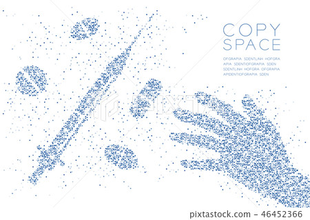 Abstract Geometric Circle dot pattern Hand Abstract Geometric Circle dot pattern Hand 46452366