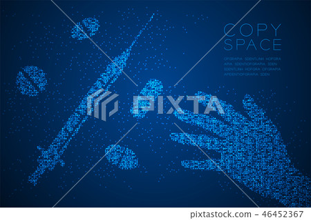 Abstract Geometric Circle dot pattern Hand Abstract Geometric Circle dot pattern Hand 46452367