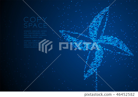 Abstract Geometric Circle dot pattern Paper Wind 46452582