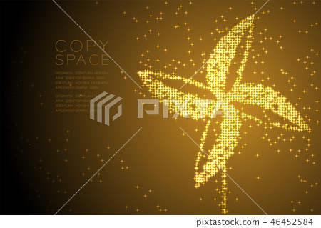 Abstract Shiny Star pattern Paper Wind Turbine 46452584