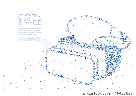 Abstract Geometric Low polygon square box pixel 46452655