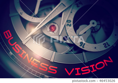 Business Vision on the Automatic Pocket Watch Mechanism. 3D. 46453026