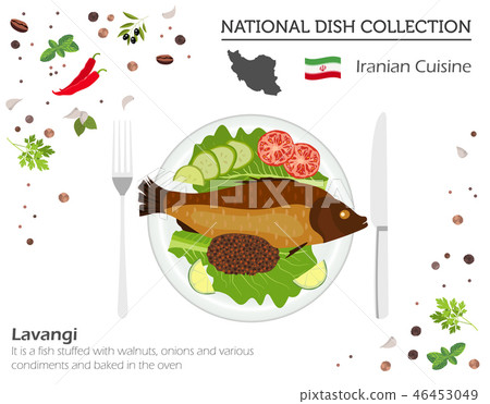 Iranian Cuisine. Middle East dish collection 46453049