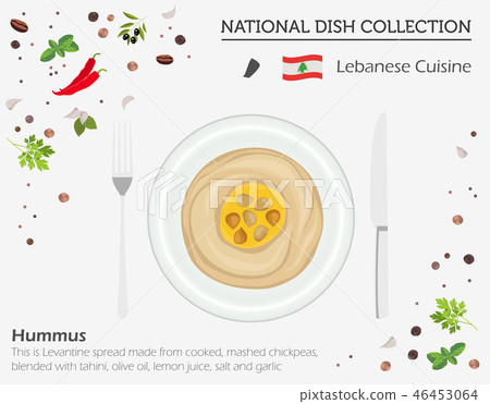 Lebanon Cuisine. Middle East dish collection 46453064