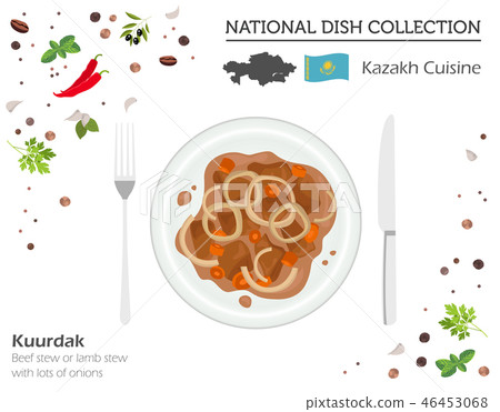 Kazakh Cuisine. Asian national dish collection 46453068