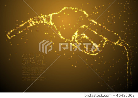 Abstract Shiny Star pattern Gas nozzle shape 46453302