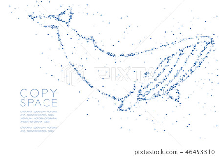 Abstract Geometric Low polygon square box pixel 46453310