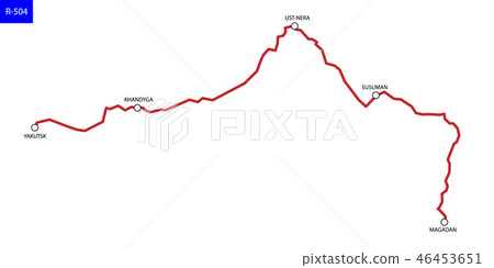 Road map of Russia 46453651