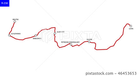 Road map of Russia 46453653