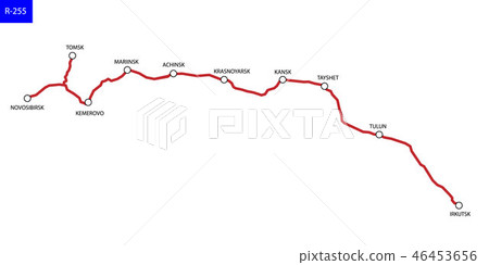 Road map of Russia 46453656