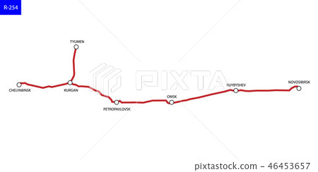 Road map of Russia 46453657