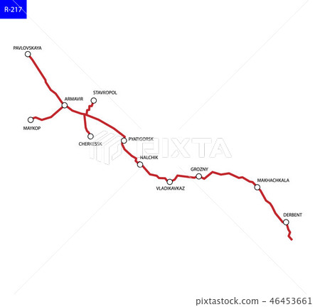 Road map of Russia 46453661