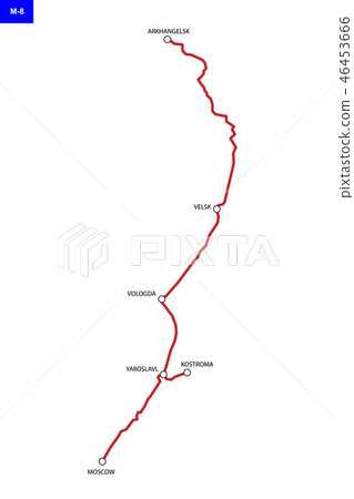 Road map of Russia 46453666