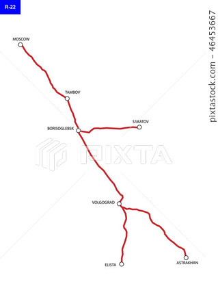 Road map of Russia 46453667