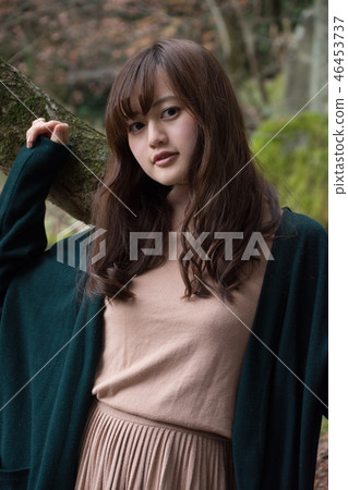 A woman in the forest A woman in the forest 46453737