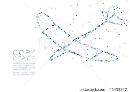 Abstract Geometric Low polygon square box pixel 46453837