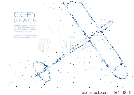 Abstract Geometric Circle dot pixel Glider plane 46453866