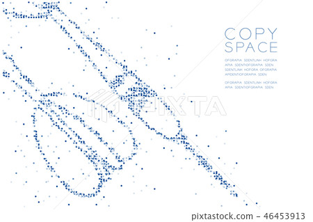 Abstract Geometric Circle dot pixel Dartboard game Abstract Geometric Circle dot pixel Dartboard game 46453913