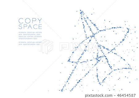 Abstract Geometric Low polygon square box pixel 46454587