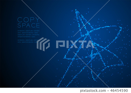 Abstract Geometric Circle dot pixel Chula Kite 46454590