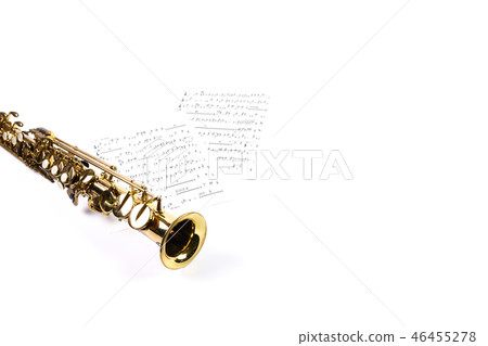 Soprano saxophone and music 46455278