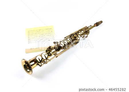 Soprano saxophone and music 46455282