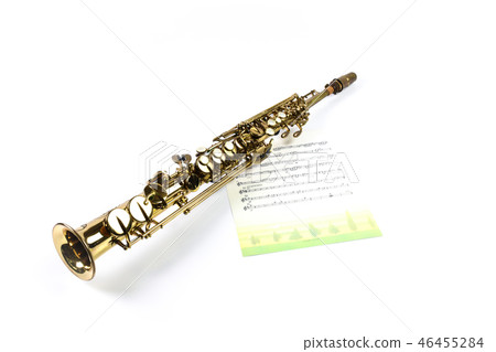 Soprano saxophone and music 46455284