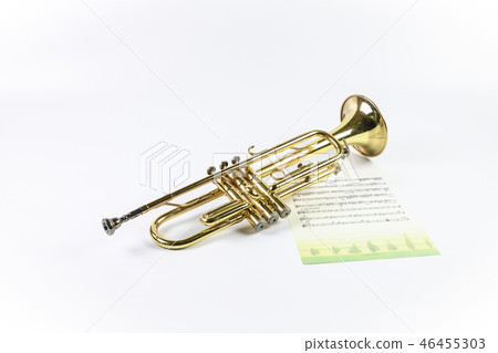 Trumpet and music 46455303