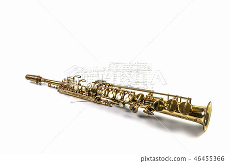 Soprano saxophone and music 46455366