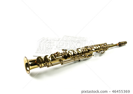 Soprano saxophone and music 46455369