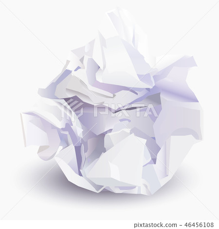 Paper ball, vector illustration Paper ball, vector illustration 46456108