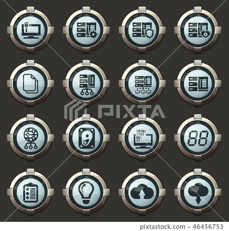 Server icon set Server icon set 46456753