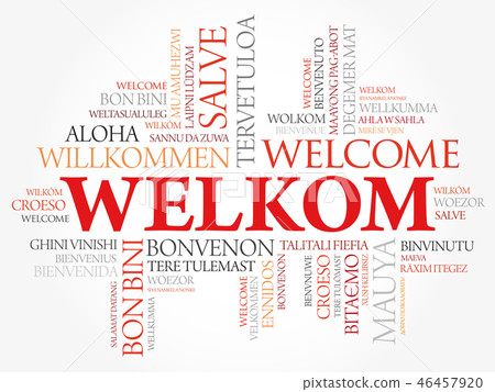 Welkom (Welcome in Afrikaans) word cloud 46457920