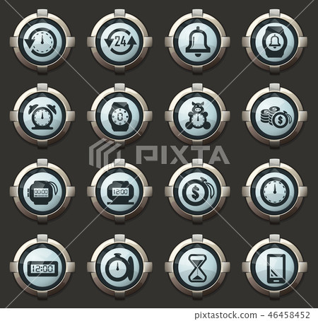 Time icons set Time icons set 46458452